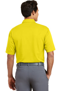 DISCONTINUED Nike Dri-FIT Pebble Texture Polo - Tour Yellow Back
