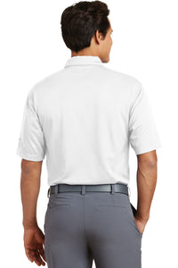 DISCONTINUED Nike Dri-FIT Pebble Texture Polo - White Back