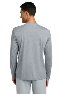 Gildan Performance Long Sleeve T-Shirt - Sport Grey Back