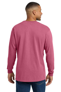 COMFORT COLORS  Heavyweight Ring Spun Long Sleeve Pocket Tee - Crunchberry Back