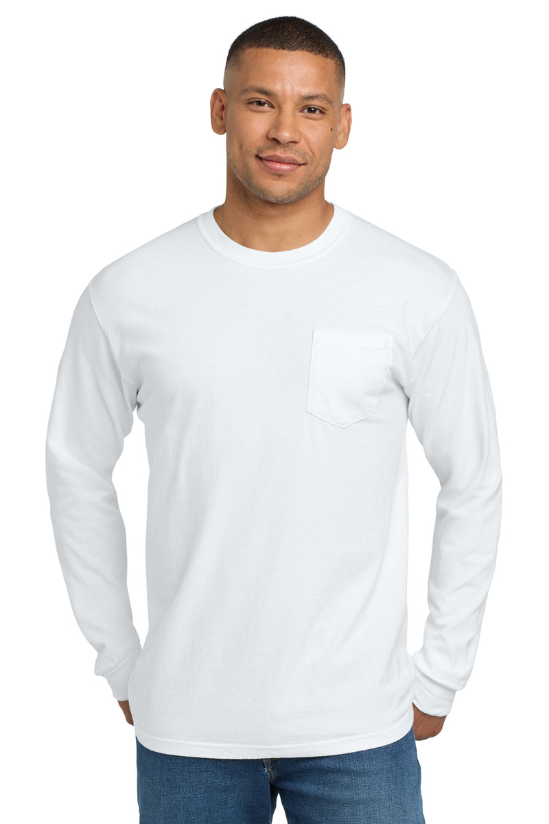 COMFORT COLORS  Heavyweight Ring Spun Long Sleeve Pocket Tee