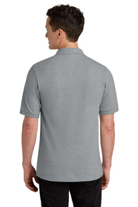Jerzees Unisex Premium Ring Spun Cotton Pique Sport Shirt 443M - Athletic Heather Back