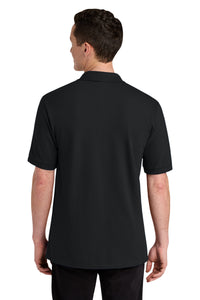Jerzees Unisex Premium Ring Spun Cotton Pique Sport Shirt 443M - Black Back