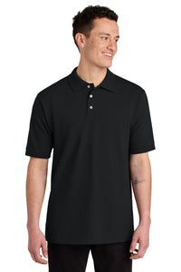Jerzees Unisex Premium Ring Spun Cotton Pique Sport Shirt 443M - Black