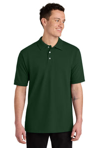 Jerzees Unisex Premium Ring Spun Cotton Pique Sport Shirt 443M - Forest Green