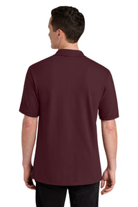 Jerzees Unisex Premium Ring Spun Cotton Pique Sport Shirt 443M - Maroon Back