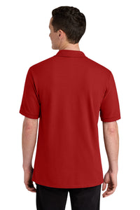 Jerzees Unisex Premium Ring Spun Cotton Pique Sport Shirt 443M - True Red Back