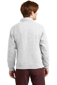 Jerzees Super Sweats NuBlend - 1/4-Zip Sweatshirt with Cadet Collar - Ash Back
