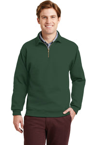 Jerzees Super Sweats NuBlend - 1/4-Zip Sweatshirt with Cadet Collar - Forest Green