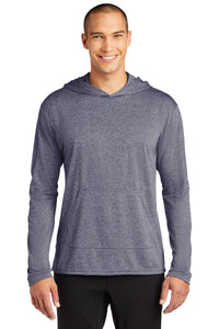 DISCONTINUED Gildan Performance  Core Hooded T-Shirt - Heather Sport Dark Navy