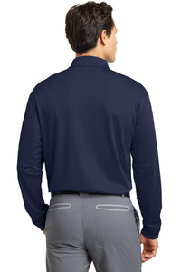 Nike Long Sleeve Dri-FIT Stretch Tech Polo - Midnight Navy Back