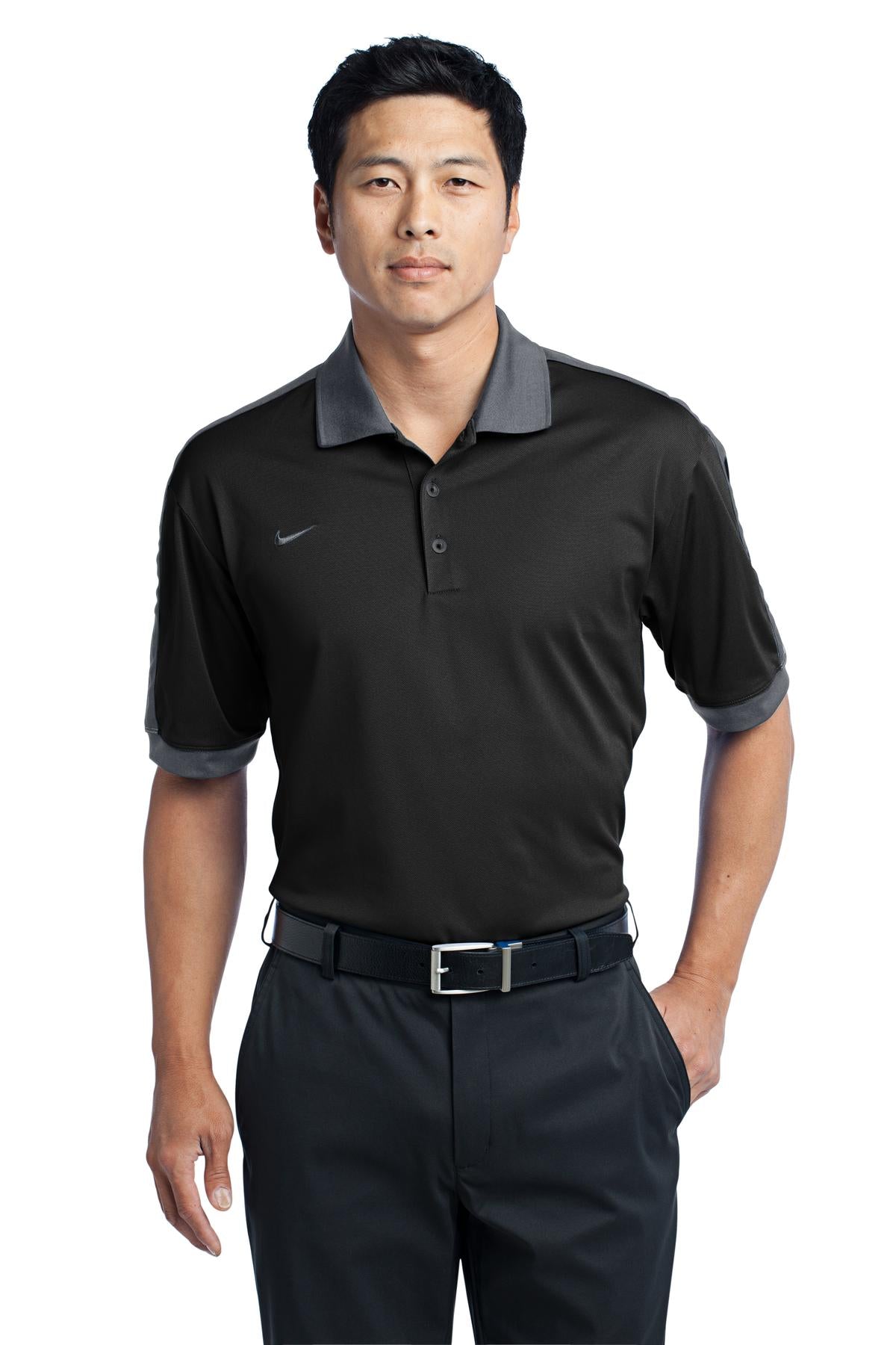 DISCONTINUED Nike Dri-FIT N98 Polo - Black/Cool Grey