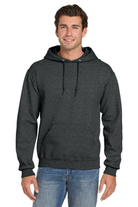 Jerzees Super Sweats NuBlend - Pullover Hooded Sweatshirt - Black Heather