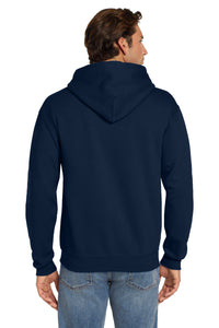 Jerzees Super Sweats NuBlend - Pullover Hooded Sweatshirt - J. Navy Back