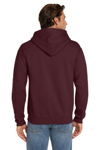 Jerzees Super Sweats NuBlend - Pullover Hooded Sweatshirt - Maroon Back