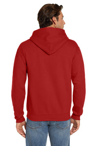 Jerzees Super Sweats NuBlend - Pullover Hooded Sweatshirt - True Red Back