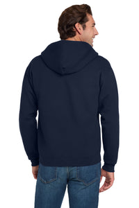 Jerzees Super Sweats NuBlend - Full-Zip Hooded Sweatshirt - J. Navy Back