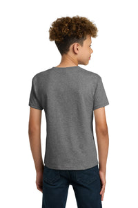 Gildan - Youth  Heavy Cotton 100% Cotton T-Shirt - Graphite Heather Back