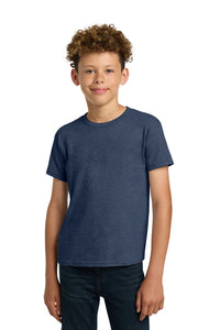Gildan - Youth  Heavy Cotton 100% Cotton T-Shirt - Heather Navy