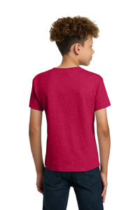 Gildan - Youth  Heavy Cotton 100% Cotton T-Shirt - Heather Red Back