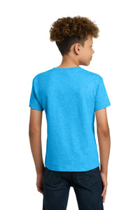 Gildan - Youth  Heavy Cotton 100% Cotton T-Shirt - Heather Sapphire Back