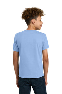 Gildan - Youth  Heavy Cotton 100% Cotton T-Shirt - Light Blue Back