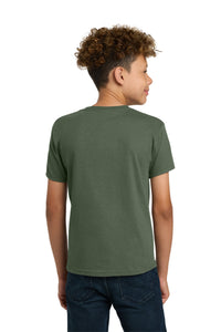 Gildan - Youth  Heavy Cotton 100% Cotton T-Shirt - Military Green Back