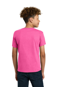 Gildan - Youth  Heavy Cotton 100% Cotton T-Shirt - Safety Pink Back