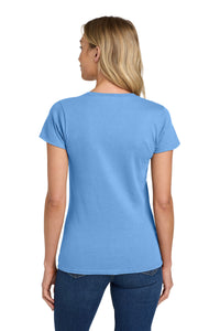 Gildan Women's Heavy Cotton 100% Cotton T-Shirt - Carolina Blue Back