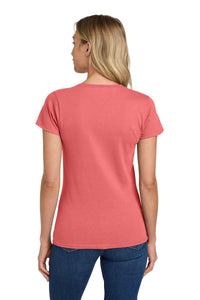 Gildan Women's Heavy Cotton 100% Cotton T-Shirt - Coral Silk Back