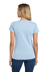 Gildan Women's Heavy Cotton 100% Cotton T-Shirt - Light Blue Back