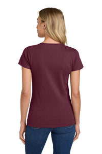 Gildan Women's Heavy Cotton 100% Cotton T-Shirt - Maroon Back