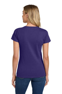 Gildan Women's Heavy Cotton 100% Cotton T-Shirt - Purple Back
