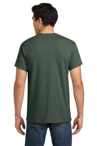 Gildan - Heavy Cotton 100% Cotton T-Shirt - Heather Military Green Back