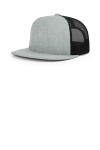Richardson Acrylic-Wool Blend Flatbill Trucker 511 - Heather Grey/ Black