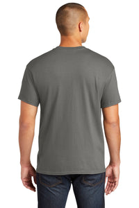 Gildan  Heavy Cotton  100% Cotton Pocket T-Shirt - Charcoal Back