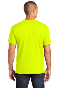 Gildan  Heavy Cotton  100% Cotton Pocket T-Shirt - Safety Green Back