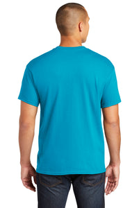 Gildan  Heavy Cotton  100% Cotton Pocket T-Shirt - Sapphire Back
