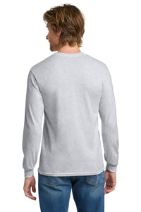 Gildan - Heavy Cotton 100% Cotton Long Sleeve T-Shirt - Ash Back