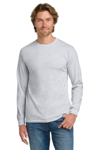 Gildan - Heavy Cotton 100% Cotton Long Sleeve T-Shirt - Ash