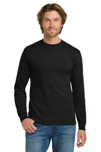 Gildan - Heavy Cotton 100% Cotton Long Sleeve T-Shirt - Black