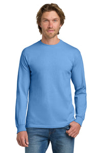 Gildan - Heavy Cotton 100% Cotton Long Sleeve T-Shirt - Carolina Blue