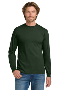 Gildan - Heavy Cotton 100% Cotton Long Sleeve T-Shirt - Forest
