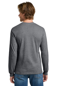 Gildan - Heavy Cotton 100% Cotton Long Sleeve T-Shirt - Graphite Heather Back
