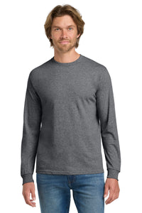 Gildan - Heavy Cotton 100% Cotton Long Sleeve T-Shirt - Graphite Heather