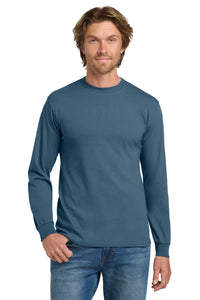 Gildan - Heavy Cotton 100% Cotton Long Sleeve T-Shirt - Indigo Blue