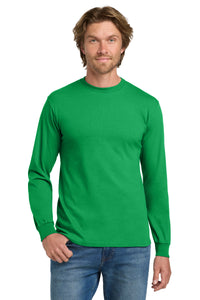 Gildan - Heavy Cotton 100% Cotton Long Sleeve T-Shirt - Irish Green