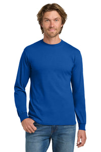Gildan - Heavy Cotton 100% Cotton Long Sleeve T-Shirt - Royal
