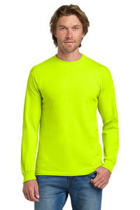 Gildan - Heavy Cotton 100% Cotton Long Sleeve T-Shirt - Safety Green