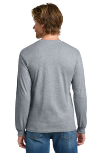 Gildan - Heavy Cotton 100% Cotton Long Sleeve T-Shirt - Sport Grey Back